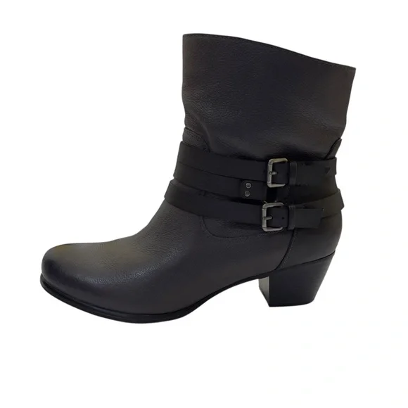 Naturalizer “Katrina” Dark Grey Ankle Boots Women’s Size 11M – Buckle Strap - Picture 2 of 16